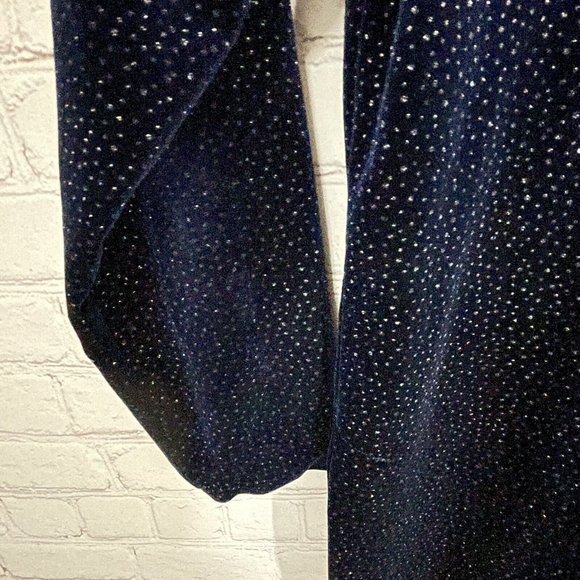 R & M Richards by Karen Kwong Vintage Plus Velvet Sparkle Stretch Blouse Top 18 - Picture 4 of 9